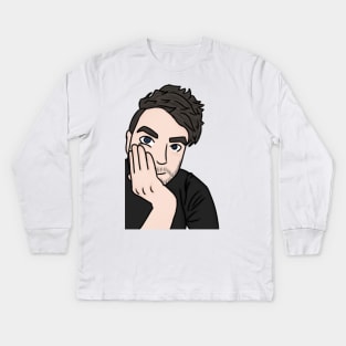 Jacksepticeye headshot v2 Kids Long Sleeve T-Shirt